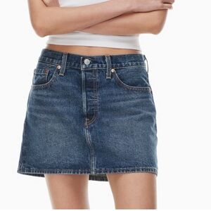 NWT Aritzia Levi’s color lost peace of mind blue Icon Skirt